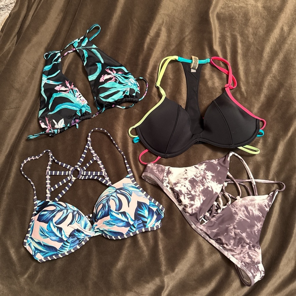 Stylish Women's Swimwear Tops Set - Multicolor